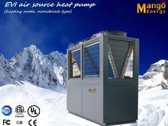 Energy Saving 57.2kw R407c Air to Water Evi Heat Pump for Commercial Use