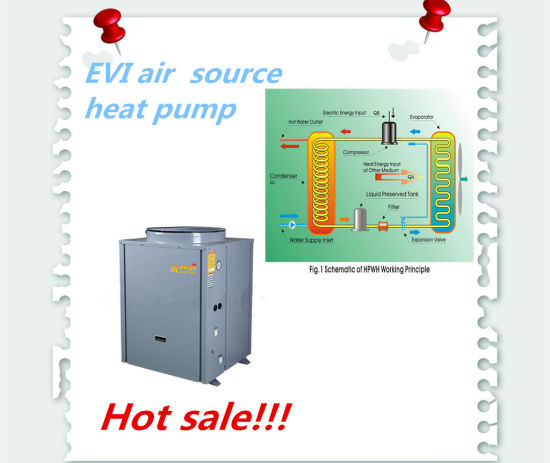10.8kw 11.8kw 20.6kw 40.6kw Evi Heat Pump Water Heater Work in Low Temperature Places with Floor Heating