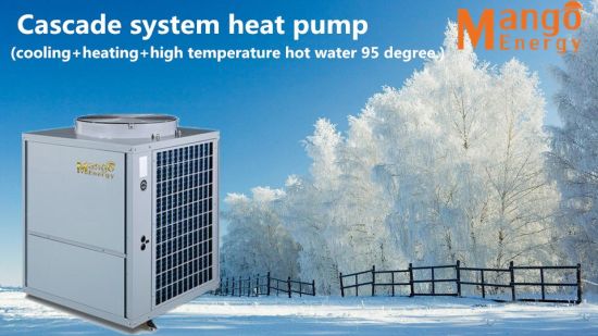 Max Outlet Water Temp 90 Degree Cascade System Air Source Heat Pump (heating and cooling)