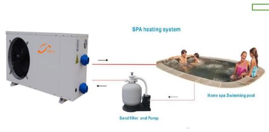4.8kw-11kw R410A Home SPA Swimming Pool Heat Pump.
