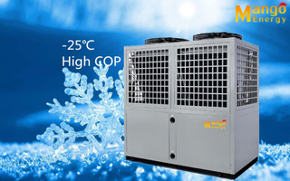 R407c Heating+Hot Water Air to Water Low Temperature Heat Pump TUV Certified