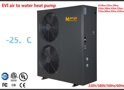 Domestic 10.5kw Evi Air to Water Heat Pump Water Heater