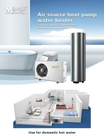 Power Work Air to Water Heat Pump Air Conditioner