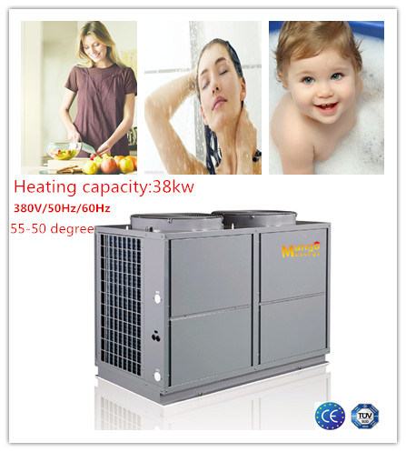 High Temperature Hot Water 38kw Air Souce Heat Pump with Cop 4.5, R134A