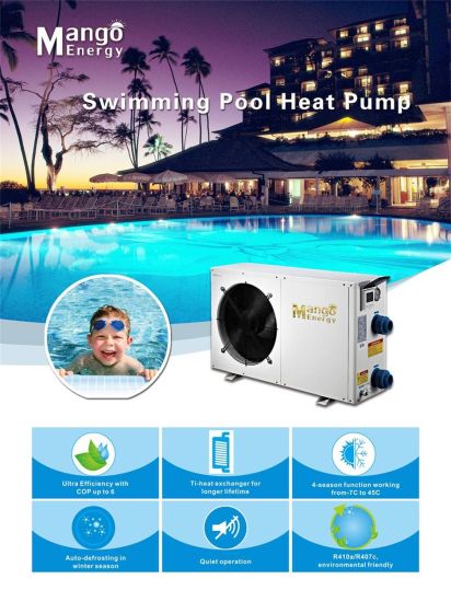 Ce Proved Swimming Pool Air to Water Air Source Heat Pump