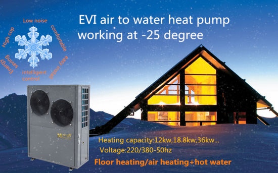 R407c High Efficiency Evi Air to Water Heat Pump
