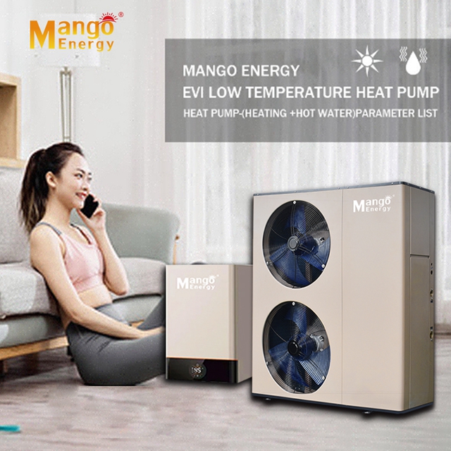 Low Eleectricity Cost Split Air Source Heat Pump High Cop Minus 30c Air water Heatpumps Inverter Heat pumps High Cop 9kw to 25 kw Warmepomp