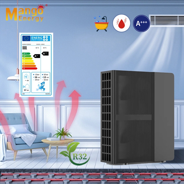 Inverter DC Heat Pumps For Heating And Hot Water R32 with Wifi Controlled Central Heating System for House High Cop Fulli DC Inverter Air to Water Heater Energy Efficiency Air Source Heatpump Heaters