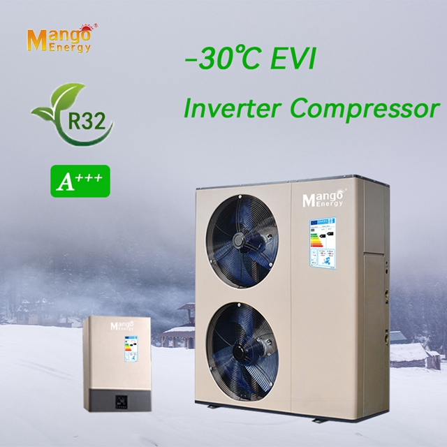 HeatPumpSuppliers 9 Kw to 25 Kw High Power Fast Heating R32 Split Heating and Cooling Heat Pump Water to Air heating Heater