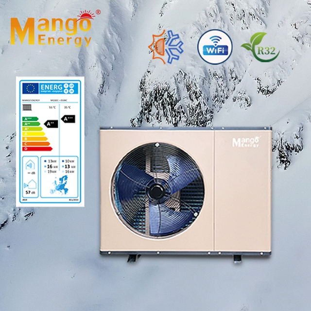 DC Inverter Heatpump Energy Efficient Heat pump R32 Wärmepumpe high temperature heatpumps air water heaters splitting heated pumpin