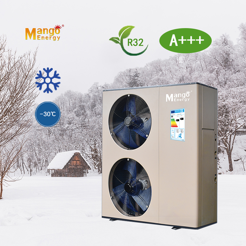 Silent Operation Heat Pump Air to Water Full DC Inverter with Carel Controller WIFI Connection High COP