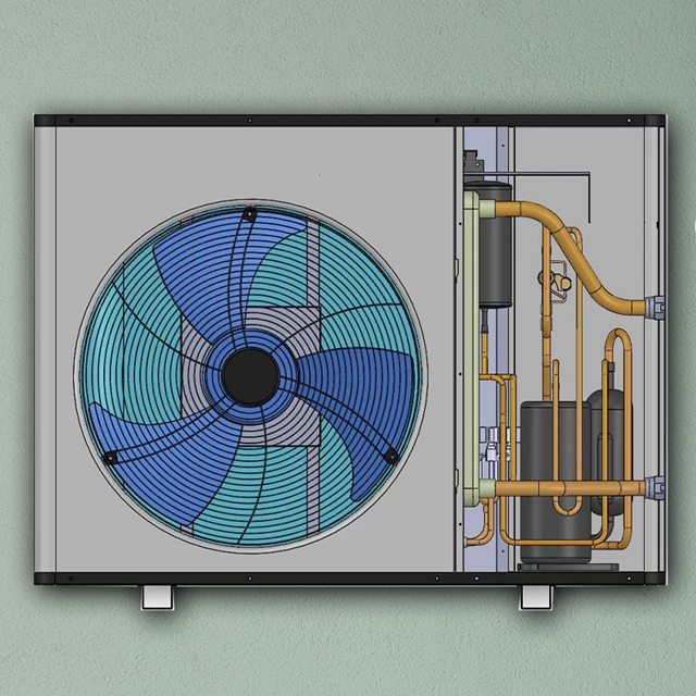 Luft zu Wasser Warmepumpe Heating DHW Supply R32 Air Source Heat Pump DC Inverter Erp A+++ CE TUV EVI