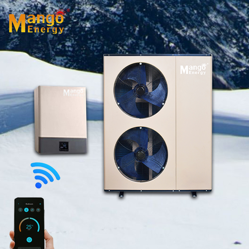 -30C EVI Erp A+++ R32 Refrigerant Split DC Inverter Air to Water Heat Pump with WIFI for Heating Cooling Hot Water