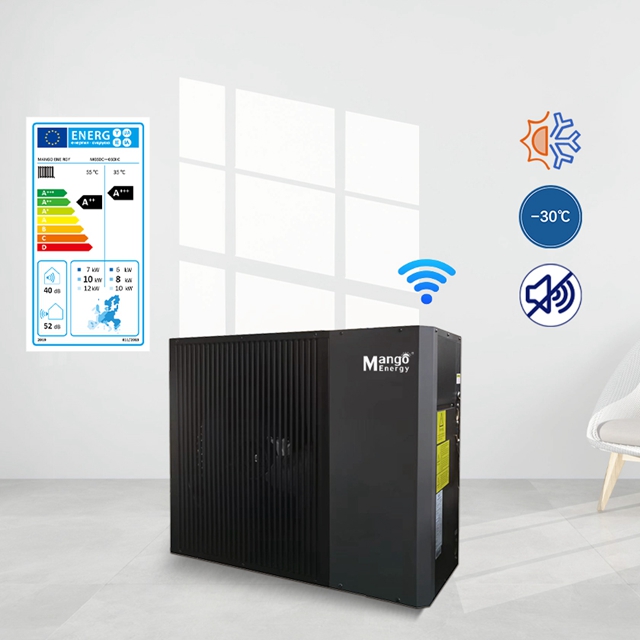 2023 Mango Energy New Design Air to Water Heat Pump Full DC Inverter All in one Heatpump R32 9-30kw