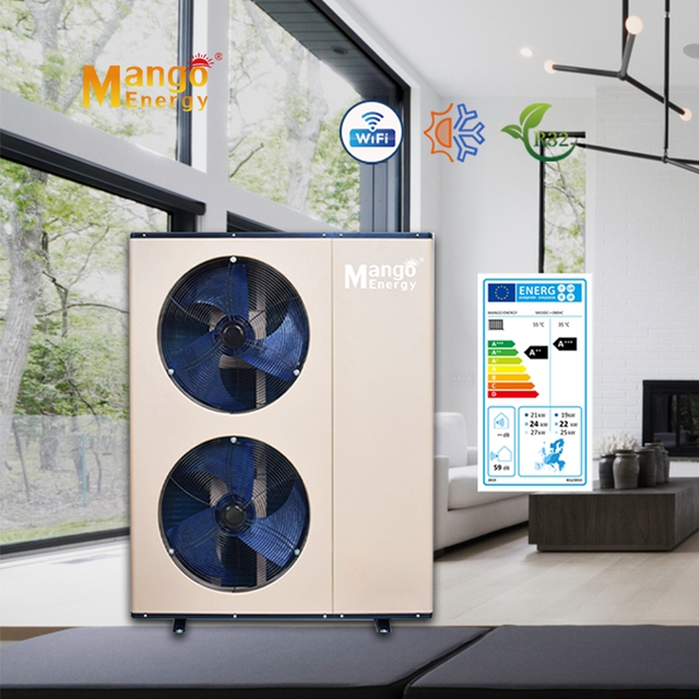 All in One Air Source Heat Pump R32 with WIFI for Household Heating Cooling Hot Water