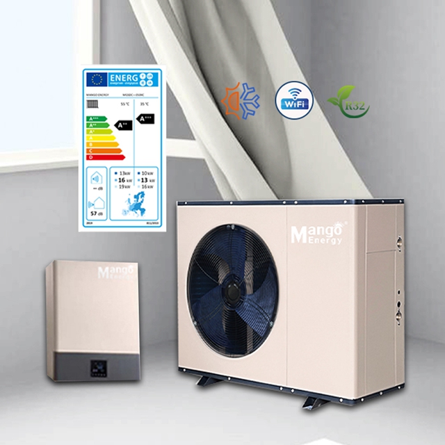 R410 DC Inverter WIFI Control R32 Refrigerant Heat Pump OEM Customized Free Standing Heatpump For Hot Water And Heating